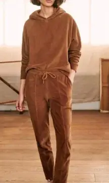 Sezane Sarah Joggers match Mary Corduroy Ribbed brown  Sweat pants SZxs