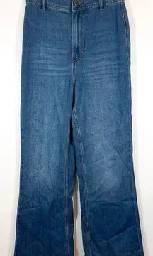 Free People  We The Free Jeans Boho Style CRVY Size 26 Flare Leg blue