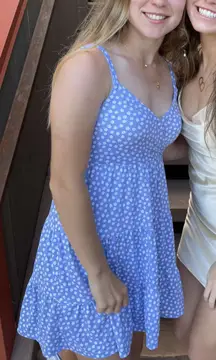 Blue Floral Dress