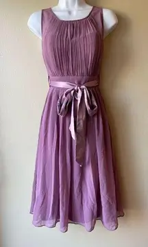 Little Mistress Bridesmaid Skate Dress in Mauve Purple Women's Size 4