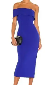 Katie May Apollo Royal Sapphire One-Off Shoulder Dress