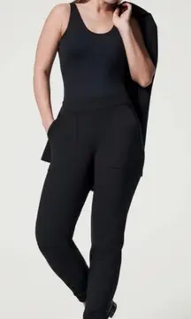 Spanx The Perfect Pants Joggers Classic Black Pockets Pull-on XL
