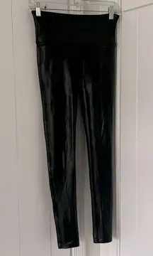 Spanx Faux Leather Leggings Size M