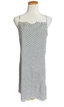 NWT Womens Mae Square Neck Contrast Stripe Tank Jersey Knit  Dress - Sz S