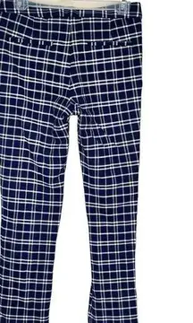 Amanda And Chelsea Pants Womens Size 2 Modern Fit Ankle Plaid Straight Preppy