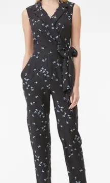 Rebecca Taylor Tailored Leandra Fleur Silk Blend Jacquard Jumpsuit‎