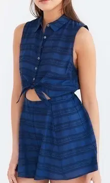 Cooperative Joey‎ Striped Tie-Front Cutout Romper
