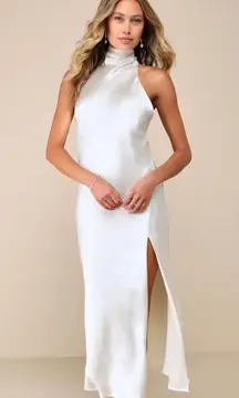 Ivory Halter Midi dress