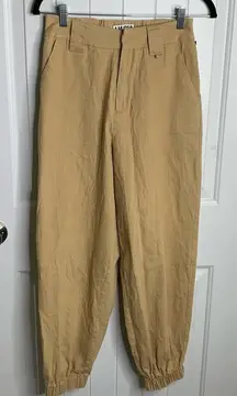 I AM GIA‎ tan jogger pants size small