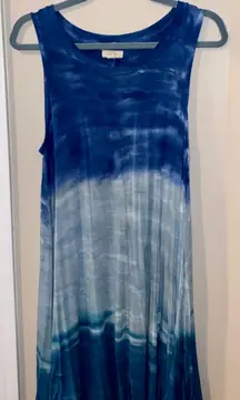 Tie Dye Blue Dress