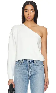 Revolve Spanx Air Essentials White Plus Size One Shoulder Top Size 1X