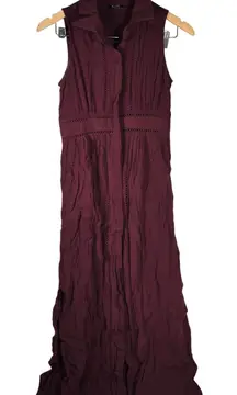 Bardot Lace Button Up Sleeveless Collared Dress XXS‎