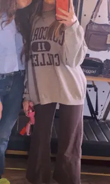 H&M Brown Jeans Wide-Leg