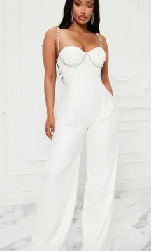 Fashion Nova All White Jumpsuit