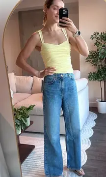 REFORMATION Cynthia High Waist Relaxed Jeans in Wash Colorado Size US 29