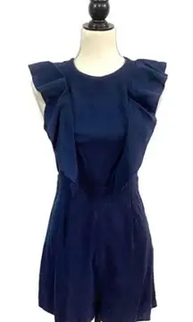 ruffle detail romper