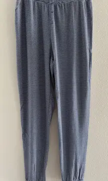 Savage x Fenty Women's Size XL Navy‎ White Strip Jogger Lounge Pajama Pants Soft