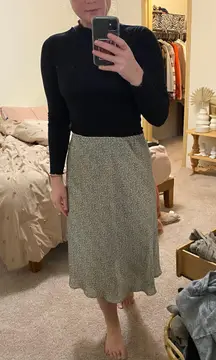 Cheetah Print Midi Skirt