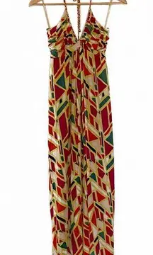 T-Bags Halter Tie Maxi Dress