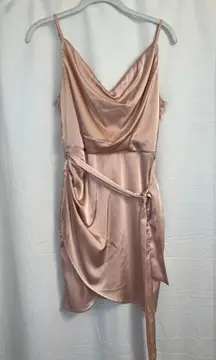 I Just Have to Have It champagne satin dress