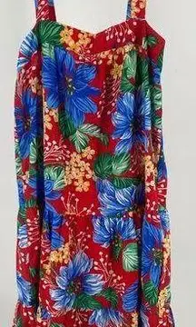 Casa de California floral summer‎ dress, vintage size Medium.