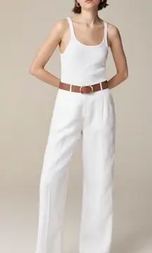 J.Crew Petite Wide-leg Essential pant in linen