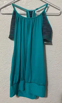 Lululemon Athletica Teal No Limits Tank Top