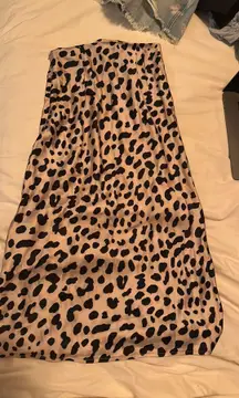 Nia Midi Skirt Leopard Print