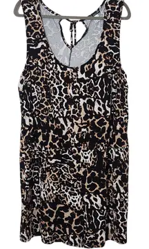 Venus Sleeveless Leopard Print Romper Size 1X Leopard Romper