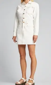 SLVRLAKE Jagger White Denim Mini Dress