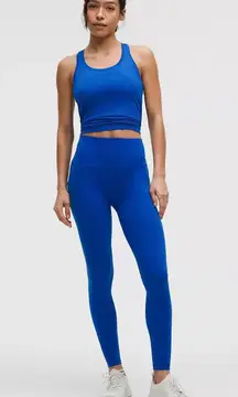 NWT Lululemon Wunder Train HR Tight with Pockets 25" Size 6 Galatic Cobalt