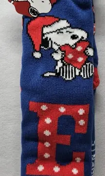 Peanuts Snoopy LOVE Sherpa Lined Non-Slip One Size Fits Most Slipper Socks/New