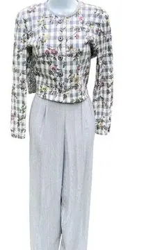 Vintage 1990’s Positive Attitude checkered pants set