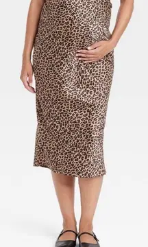 Maternity Cheetah Skirt