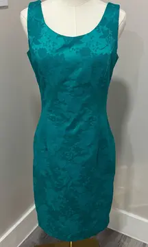Y2K Vintage Scott McClintock Teal Blue Dress‎ 8