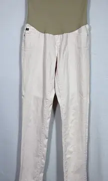 AG Adriano Goldschmied X A Pea In The Pod Pink Maternity Skinny Jeans Size 27