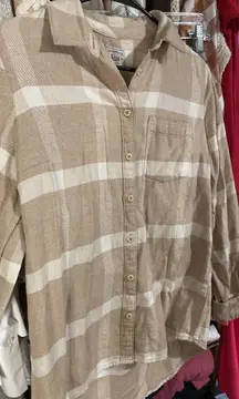 Bass Tan And Cream Flannel 