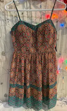City Triangles Women's Boho Floral Knee Length Dress Size 3