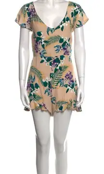 For Love and Lemons Printed v neck jumper women’s size medium