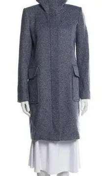 Theory Wool Blend Coat size P- Mid Blue - Flaw