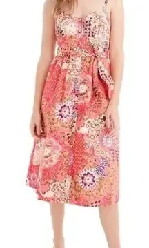 J. Crew Women's 20 Classic Button Front Sundress A-Line Pockets Cotton Poplin