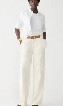 J. Crew Women's Essential pant in city twill Soft Ivory Size 6 NWT