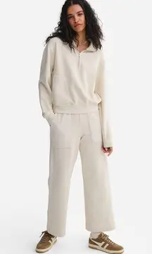 MATE Organic Fleece Quarter Zip Sweatshirt (L) & Sweatpants (M)