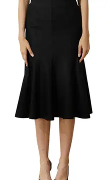 T3 Salient Label Kierce Tencel Mermaid Midi Skirt Black Modern Women's