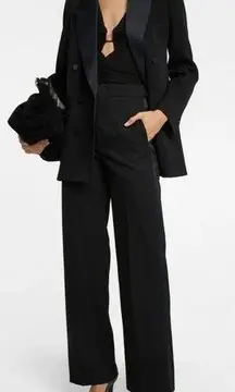 Isabel Marant - Scarly satin-tape wide wool pants size 34/2