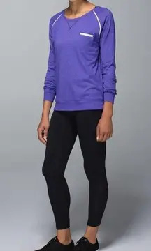 Lululemon  Weightless Crew top Long Sleeve Running Shirt Bruised Berry Purple