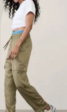 Athleta Olive Celestial High Rise Pull On Utility Pant L