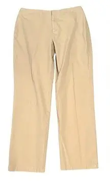 VINTAGE DOCKERS🍒LADIES 8 🍒CHINO KHAKI SLACKS PANTS HOOK AND ZIP CLOSURE