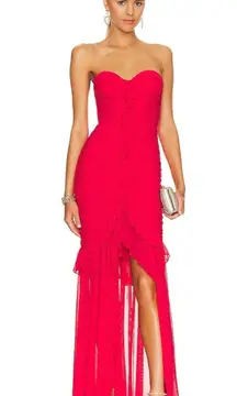 Giules Gown in Cherry Red