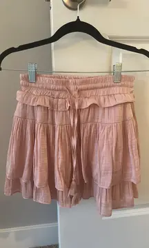 Day + Moon Ruffle Skirt Pink